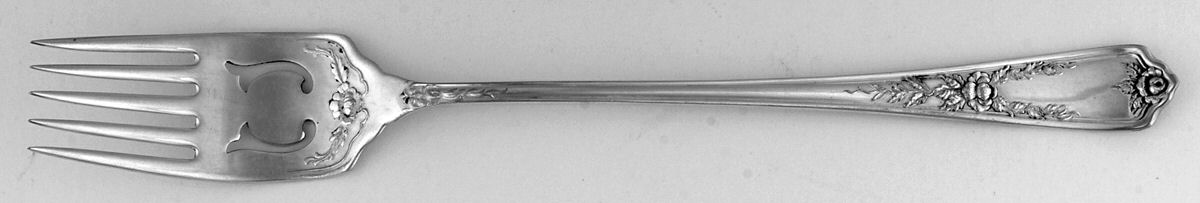 Minerva (Silverplate, 1911) Cake Serving Fork by Oneida Silver-1