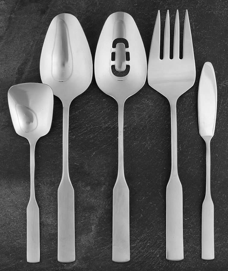 Modern Antique (Stainless) 5 Piece Hostess Set by Oneida Silver-1