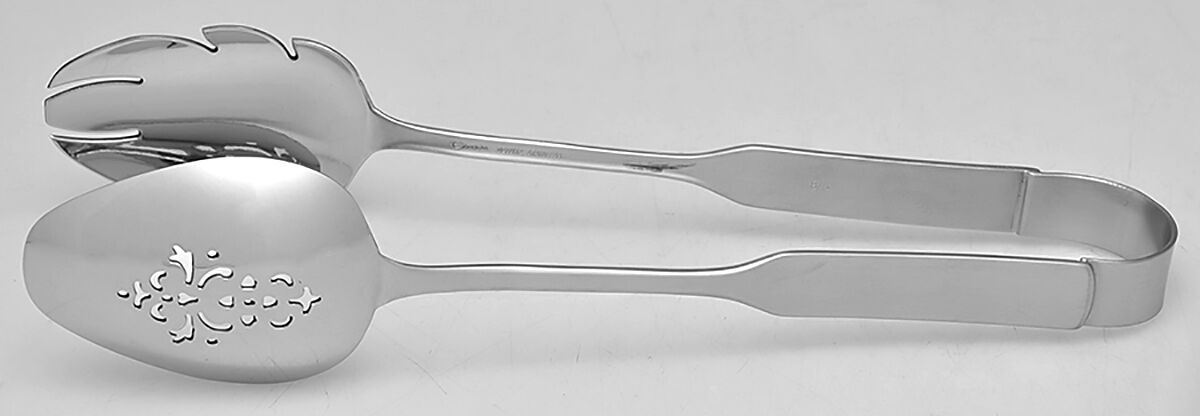 Modern Antique (Stainless) Ice Serving Tongs Large HC by Oneida Silver-1