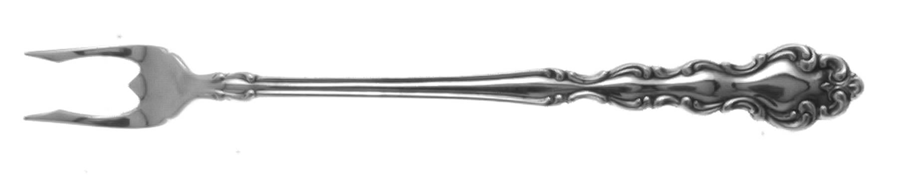 Modern Baroque (Silverplate, 1969) Short Handle Pickle/Olive Fork by Oneida Silver-1