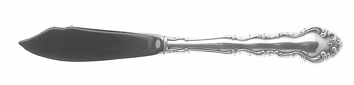 Modern Baroque (Silverplate, 1969) Hollow Handle Master Butter Knife by Oneida Silver-1