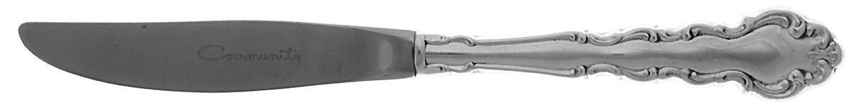 Modern Baroque (Silverplate, 1969) Modern Hollow Butter Spreader (Stainless) by Oneida Silver-1