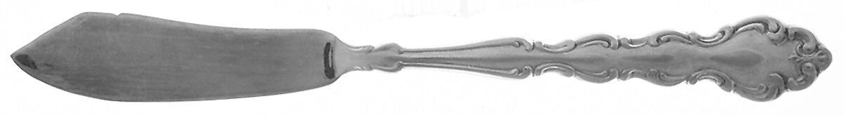 Modern Baroque (Silverplate, 1969) Flat Handle Master Butter Knife by Oneida Silver-1