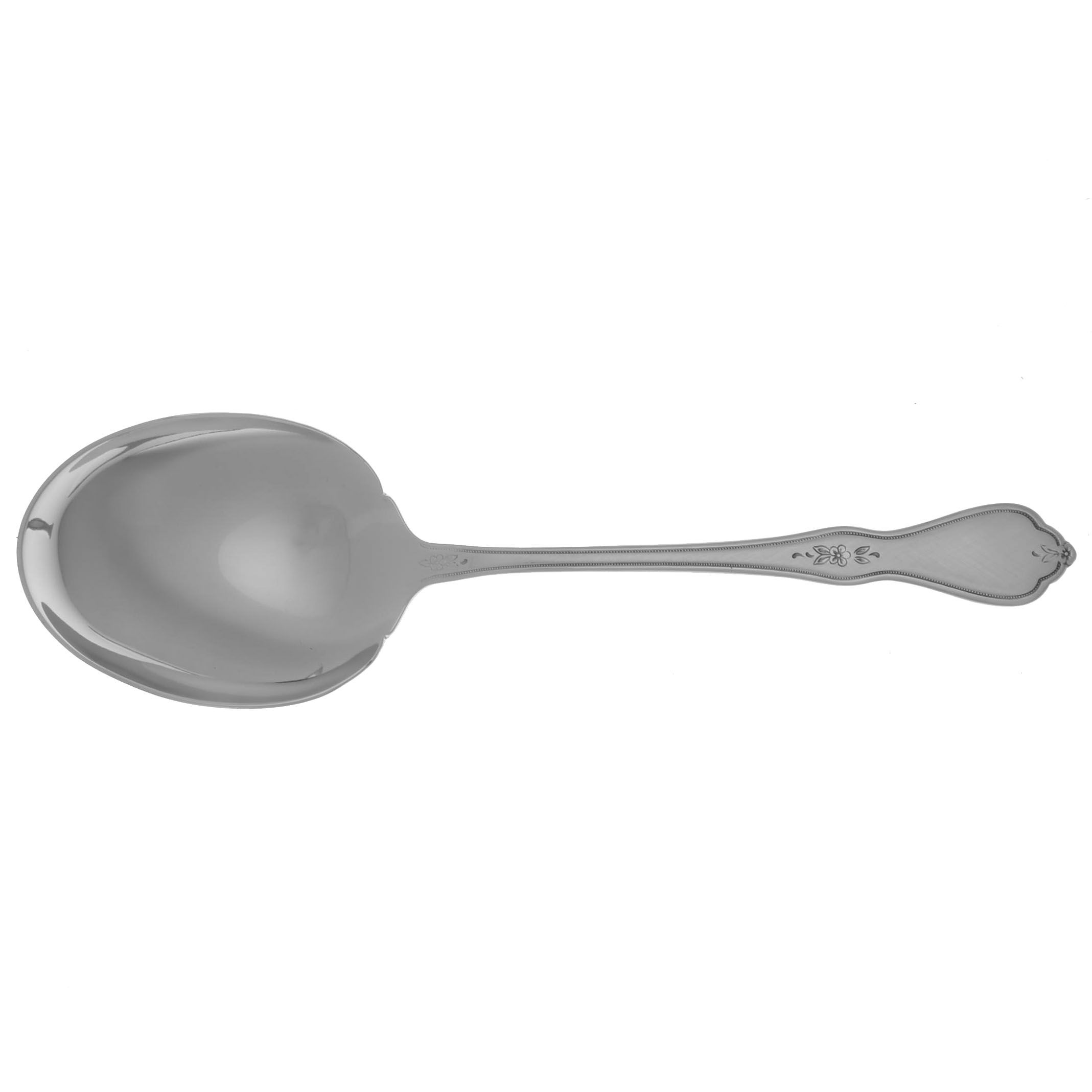 Morning Blossom (Stainless) Solid Smooth Casserole Spoon by Oneida Silver-1