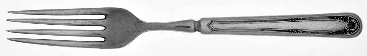 Modjeska (Silverplate, 1916) Indented Solid Handled Fork by Oneida Silver-1