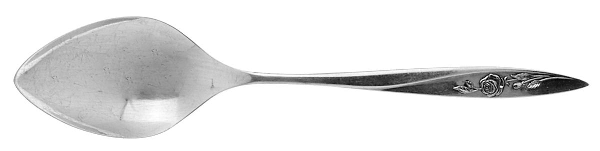 Morning Rose (Silverplate, 1960) Tablespoon (Serving Spoon) by Oneida Silver-1