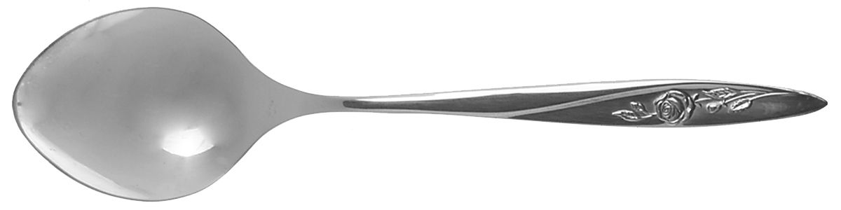 Morning Rose (Silverplate, 1960) Sugar Spoon by Oneida Silver-1