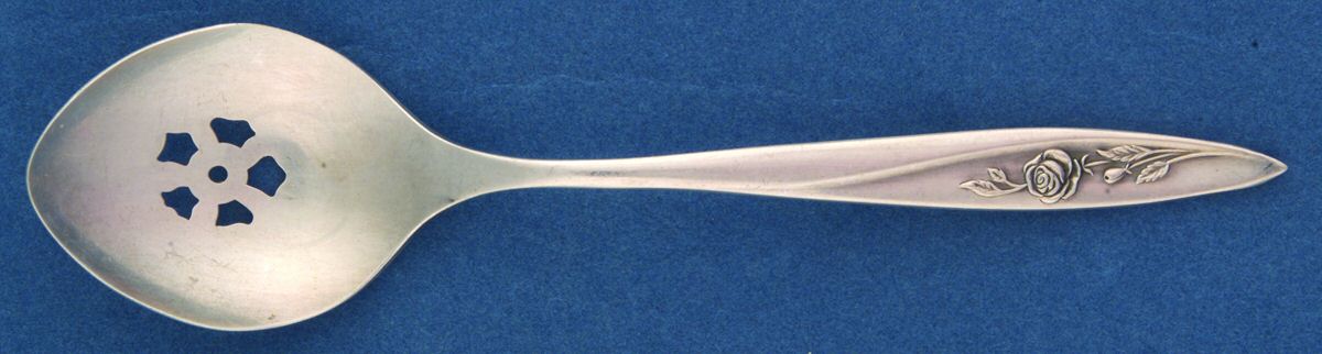 Morning Rose (Silverplate, 1960) Large Sugar Sifter by Oneida Silver-1
