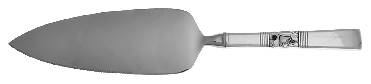 Morning Star (Silverplate, 1948) Pie Server with Serrated Stainless Blade HC by Oneida Silver-1