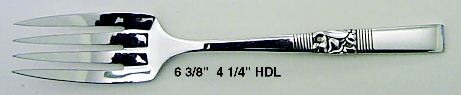 Morning Star (Silverplate, 1948) Dessert Fork by Oneida Silver-1