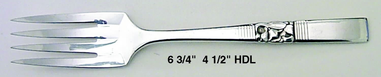 Morning Star (Silverplate, 1948) Individual Salad Fork by Oneida Silver-1