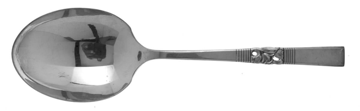 Morning Star (Silverplate, 1948) Solid Smooth Casserole Spoon by Oneida Silver-1