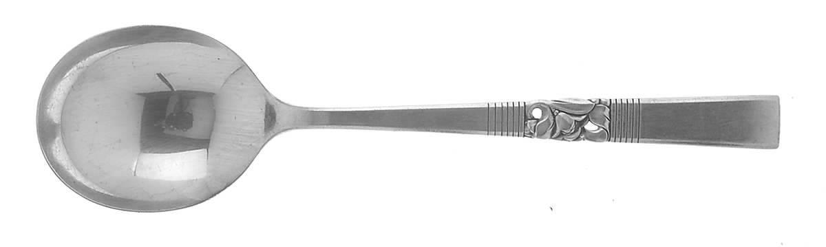 Morning Star (Silverplate, 1948) Round Bowl Soup Spoon (Gumbo) by Oneida Silver-1