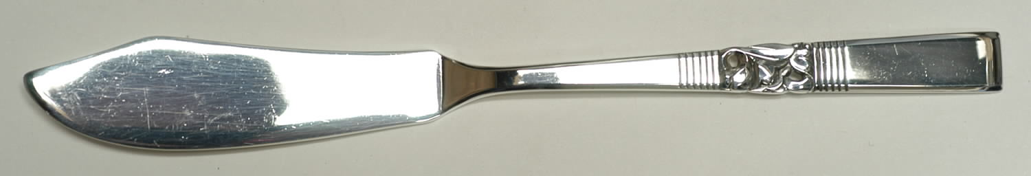 Morning Star (Silverplate, 1948) Flat Handle Master Butter Knife by Oneida Silver-1