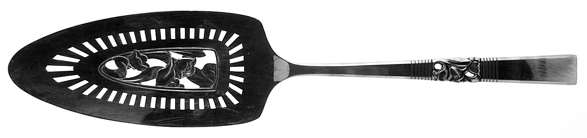 Morning Star (Silverplate, 1948) Solid Pierced Pie Server by Oneida Silver-1