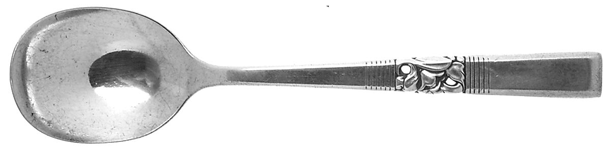 Morning Star (Silverplate, 1948) Straight Handle Baby Spoon by Oneida Silver-1