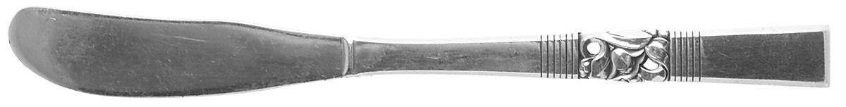 Morning Star (Silverplate, 1948) Flat Handle Butter Spreader by Oneida Silver-1