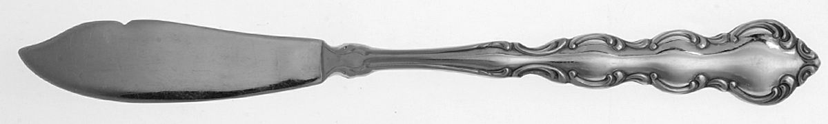 Mozart (Stainless) Flat Handle Master Butter Knife by Oneida Silver-1