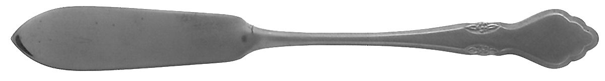 Musette (Stainless) Flat Handle Master Butter Knife by Oneida Silver-1