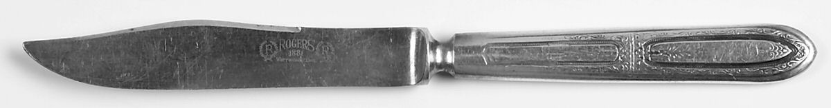 Mystic-Coronet (Silverplate, 1926, No Monograms) Individual Solid Fruit Knife by Oneida Silver-1