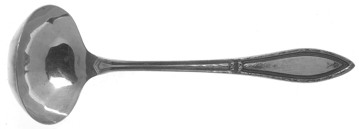 Mystic-Coronet (Silverplate, 1926, No Monograms) Solid Gravy Ladle by Oneida Silver-1