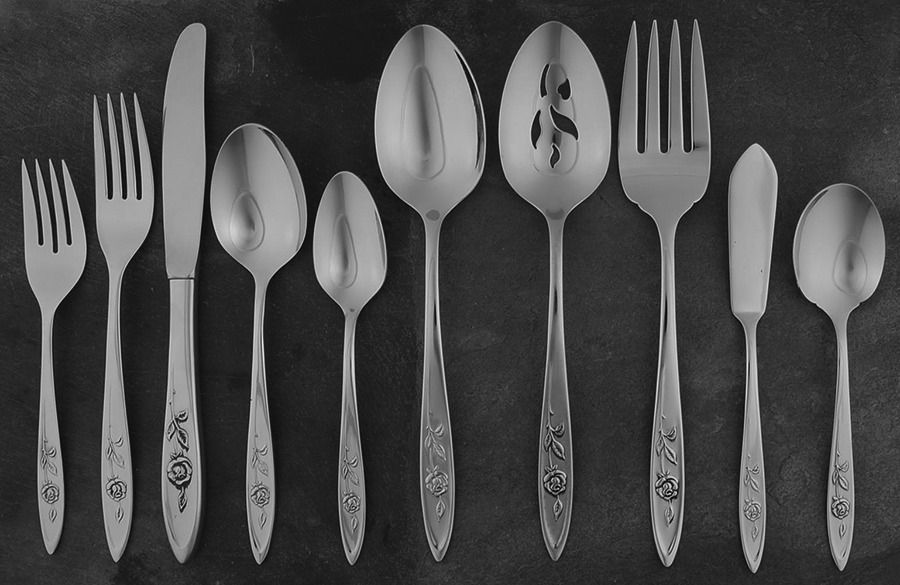 My Rose (Stainless) 45 Piece Starter Set by Oneida Silver-1