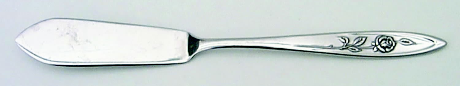 My Rose (Stainless) Flat Handle Master Butter Knife by Oneida Silver-1