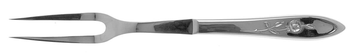 My Rose (Stainless) Large Stainless-Prong Roast Carving Fork by Oneida Silver-1