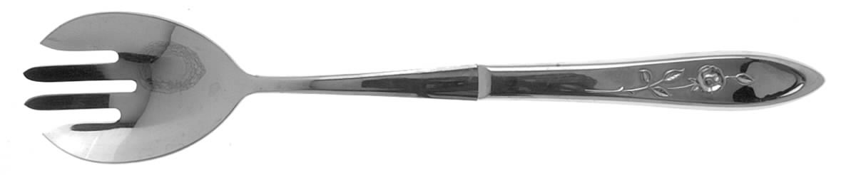 My Rose (Stainless) Solid Salad Serving Fork by Oneida Silver-1