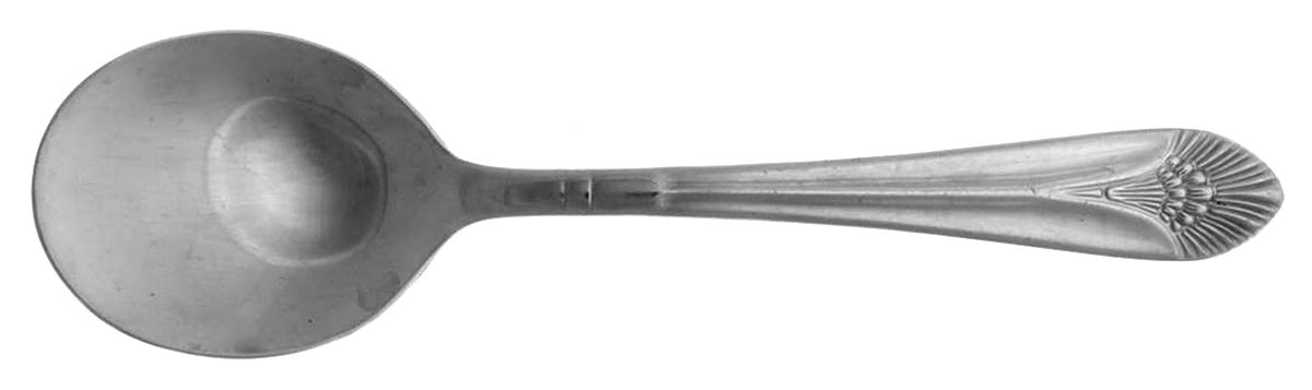 New York (Stainless) Round Bowl Soup Spoon (Cream Soup) by Oneida Silver-1