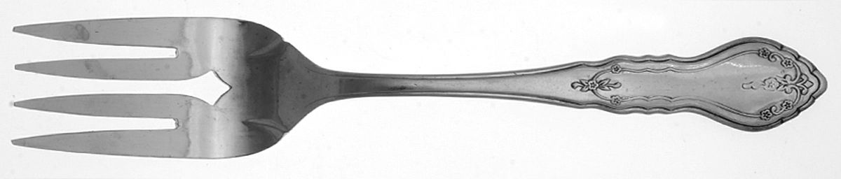 Niagara (Stainless, Northland) Medium Solid Cold Meat Serving Fork by Oneida Silver-1