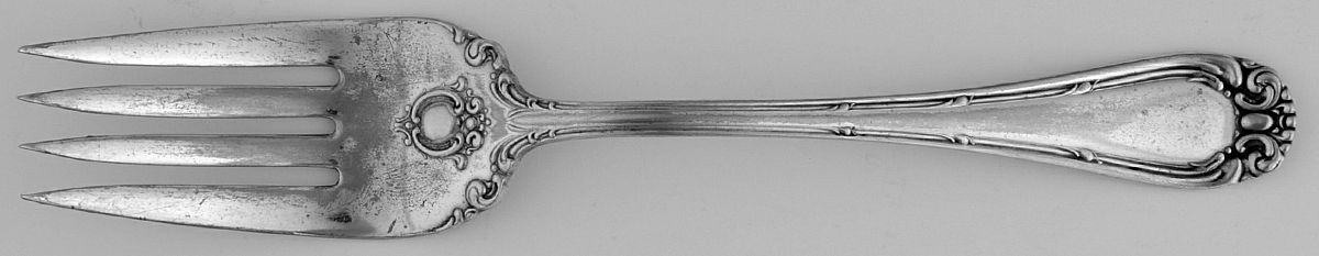 Niagara One (Silverplate) Medium Solid Cold Meat Serving Fork by Oneida Silver-1