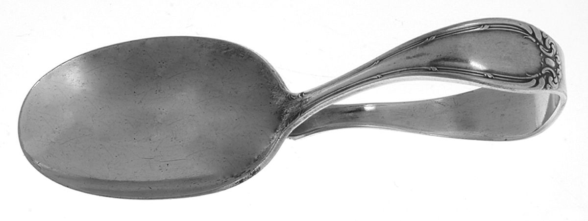 Niagara One (Silverplate) Curved Handle Baby Spoon by Oneida Silver-1