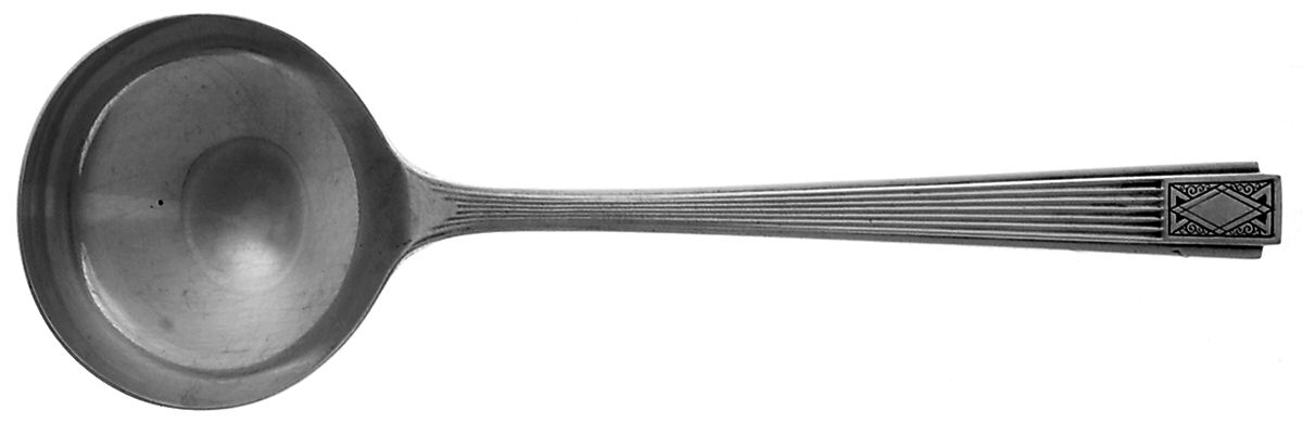 Noblesse (Silverplate, 1930) Round Bowl Soup Spoon (Bouillon) by Oneida Silver-1