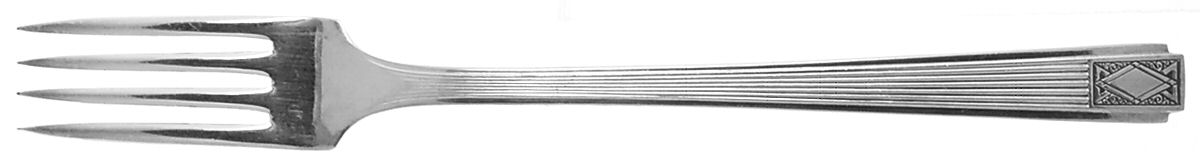Noblesse (Silverplate, 1930) Grille Fork (Viande) by Oneida Silver-1