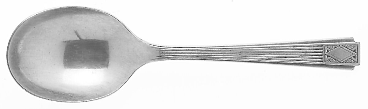Noblesse (Silverplate, 1930) Straight Handle Baby Spoon by Oneida Silver-1