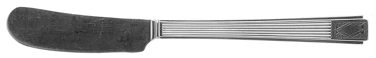 Noblesse (Silverplate, 1930) Flat Handle Paddle Butter Spreader by Oneida Silver-1