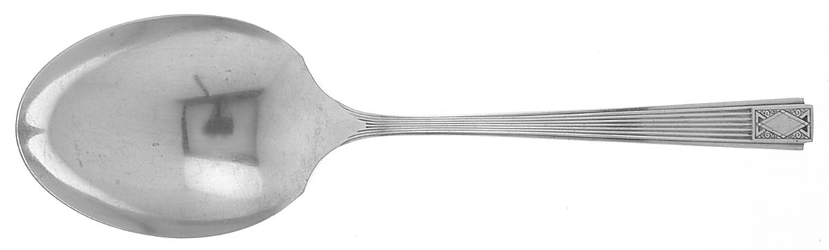 Noblesse (Silverplate, 1930) Solid Smooth Casserole Spoon by Oneida Silver-1