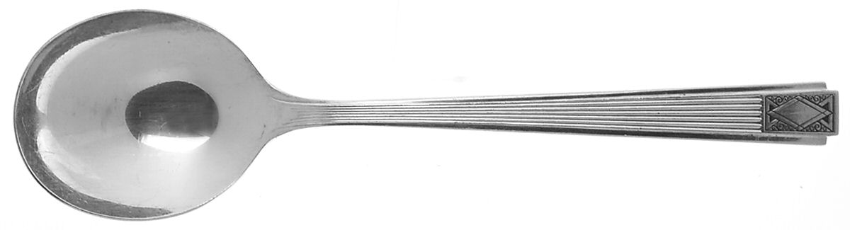 Noblesse (Silverplate, 1930) Round Bowl Soup Spoon (Gumbo) by Oneida Silver-1