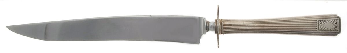 Noblesse (Silverplate, 1930) Small Steak Carving Knife with Stainless Blade by Oneida Silver-1