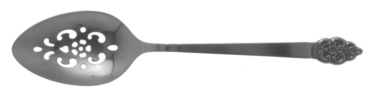 Nordic Crown (Deluxe Stainless) Pierced Tablespoon (Serving Spoon) by Oneida Silver-1
