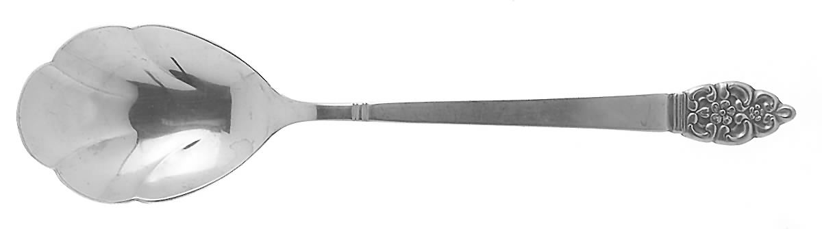 Nordic Crown (Deluxe Stainless) Sugar Shell Spoon by Oneida Silver-1