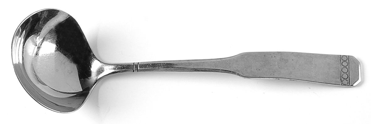 Norwegian Wood (Stainless) Solid Gravy Ladle by Oneida Silver-1