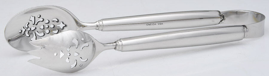 Obelus (Stainless) Ice Serving Tongs Small HC by Oneida Silver-1