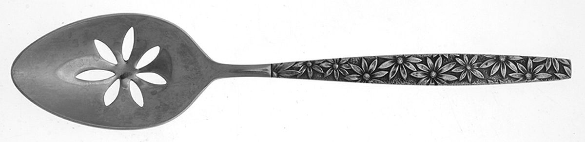 OHS100 (STAINLESS) Pierced Tablespoon (Serving Spoon) by Oneida Silver-1