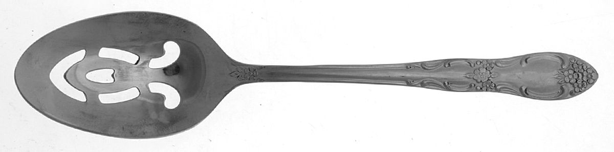 OHS103 (STAINLESS) Pierced Tablespoon (Serving Spoon) by Oneida Silver-1