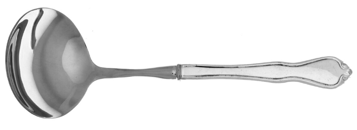 Croydon (Silverplate) Gravy Ladle with No Spout Stainless Bowl HC by Oneida Silver-1