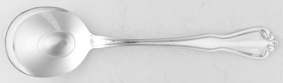 Croydon (Silverplate) Round Bowl Soup Spoon (Gumbo) by Oneida Silver-1