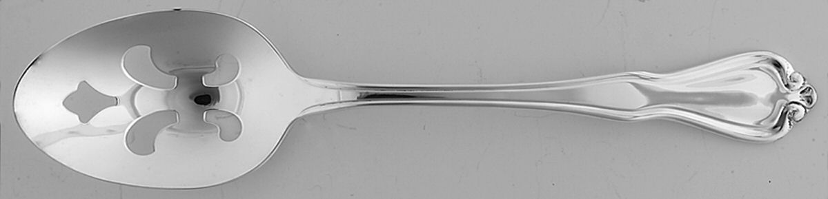 Croydon (Silverplate) Pierced Tablespoon (Serving Spoon) by Oneida Silver-1