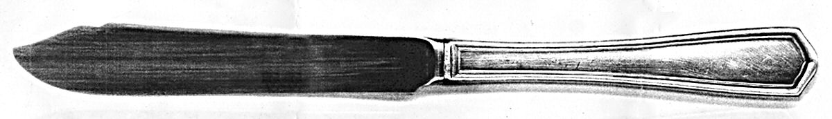OHS131 (SILVERPLATE) Individual Fish Knife with Stainless Blade by Oneida Silver-1